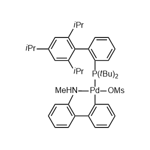 甲磺酸(2-二叔丁基膦-2',4',6'-三異丙基-1,1'-聯(lián)苯基)(2'-甲氨基-1,1'-聯(lián)苯-2-基)鈀(II)