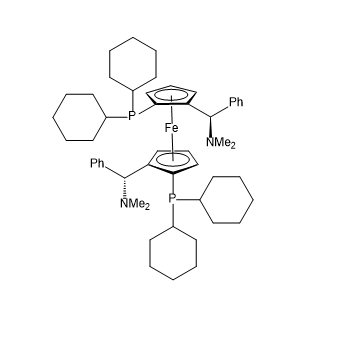 (S,S)-(+)-2,2'-Bis[(R)-(N,N-dimethylamino)(phenyl)methyl]-1,1'-bis(dicyclohexylphosphino) Ferrocene